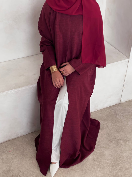 V-Cut Cloak - ‘Cherry’