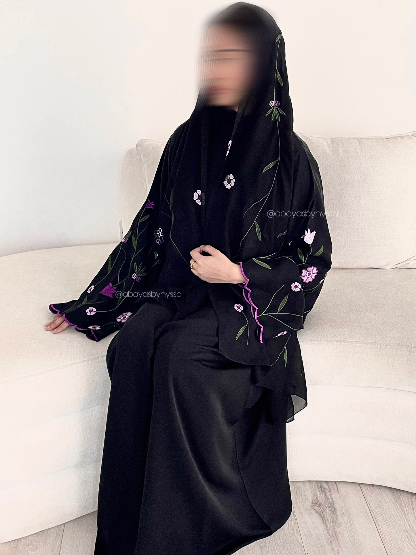 Flora Abaya - Purple