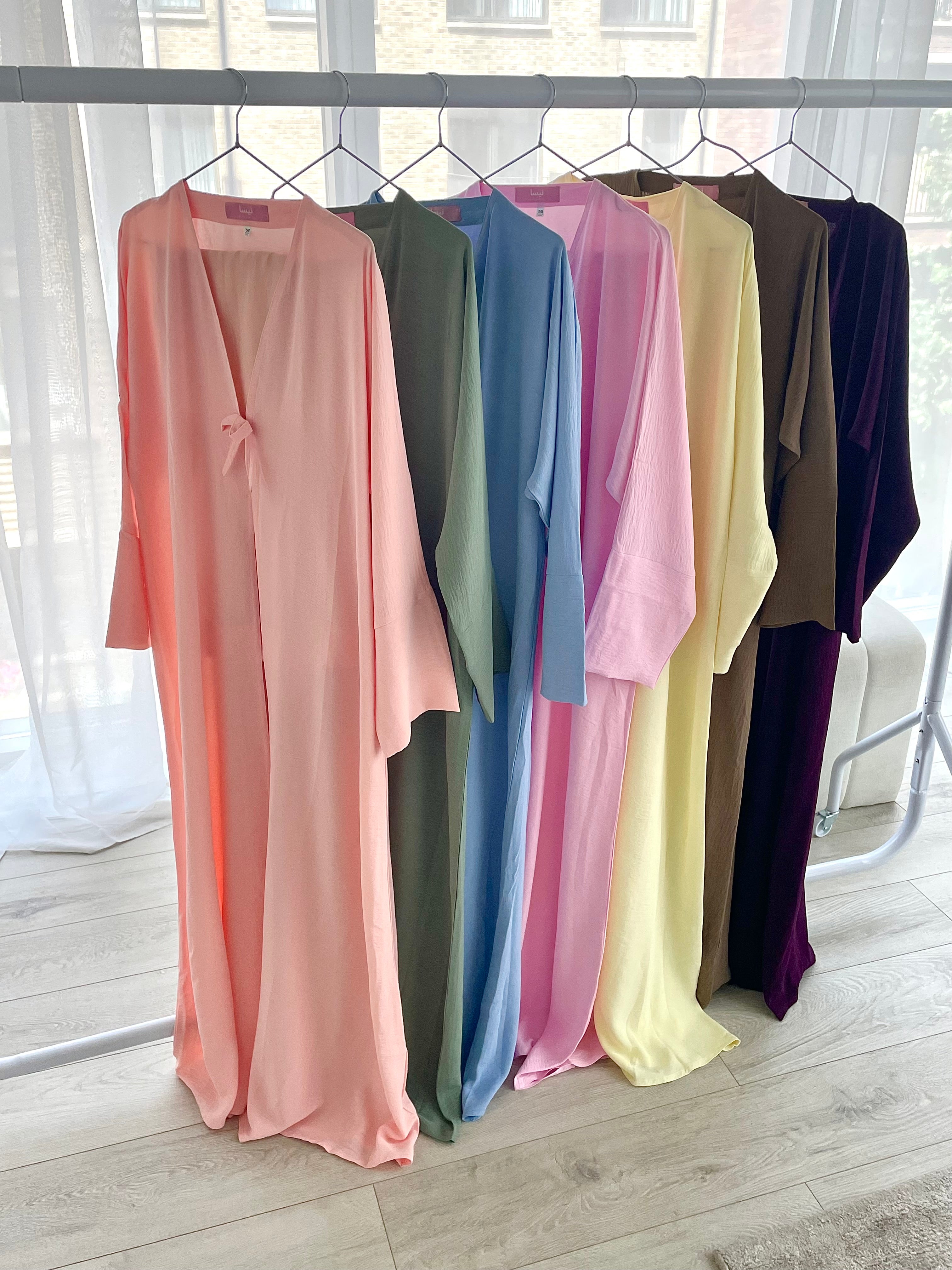 Bow-Button Abayas