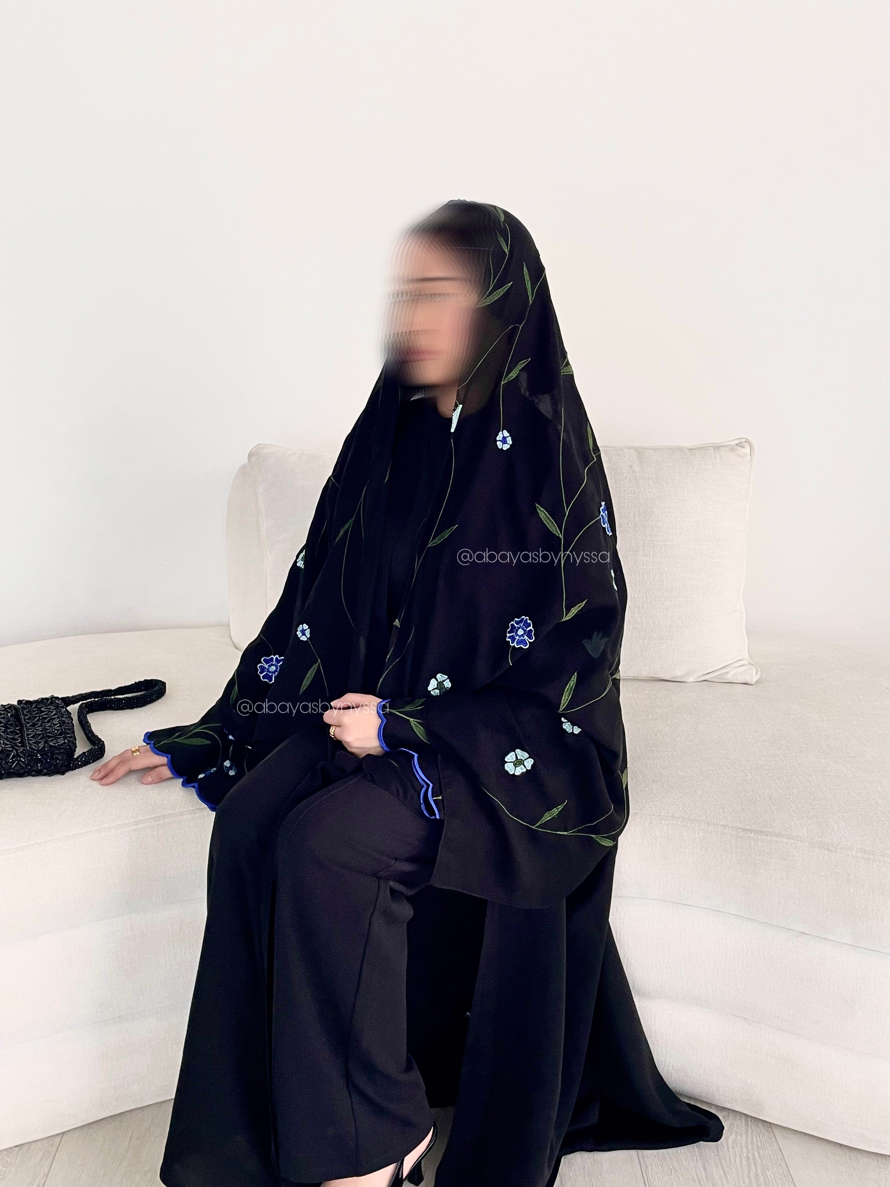 ‘Flora’ Women’s Black Abaya – Lightweight Korean Nida Spring/Summer Abaya
- Blue