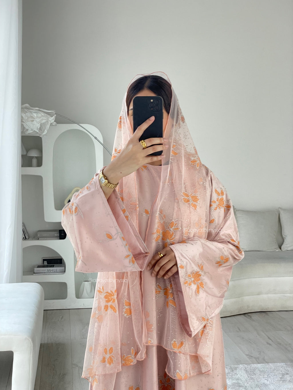 Marwa Women’s Closed Abaya – Fully Embellished Evening Abaya
- ‘Orange’