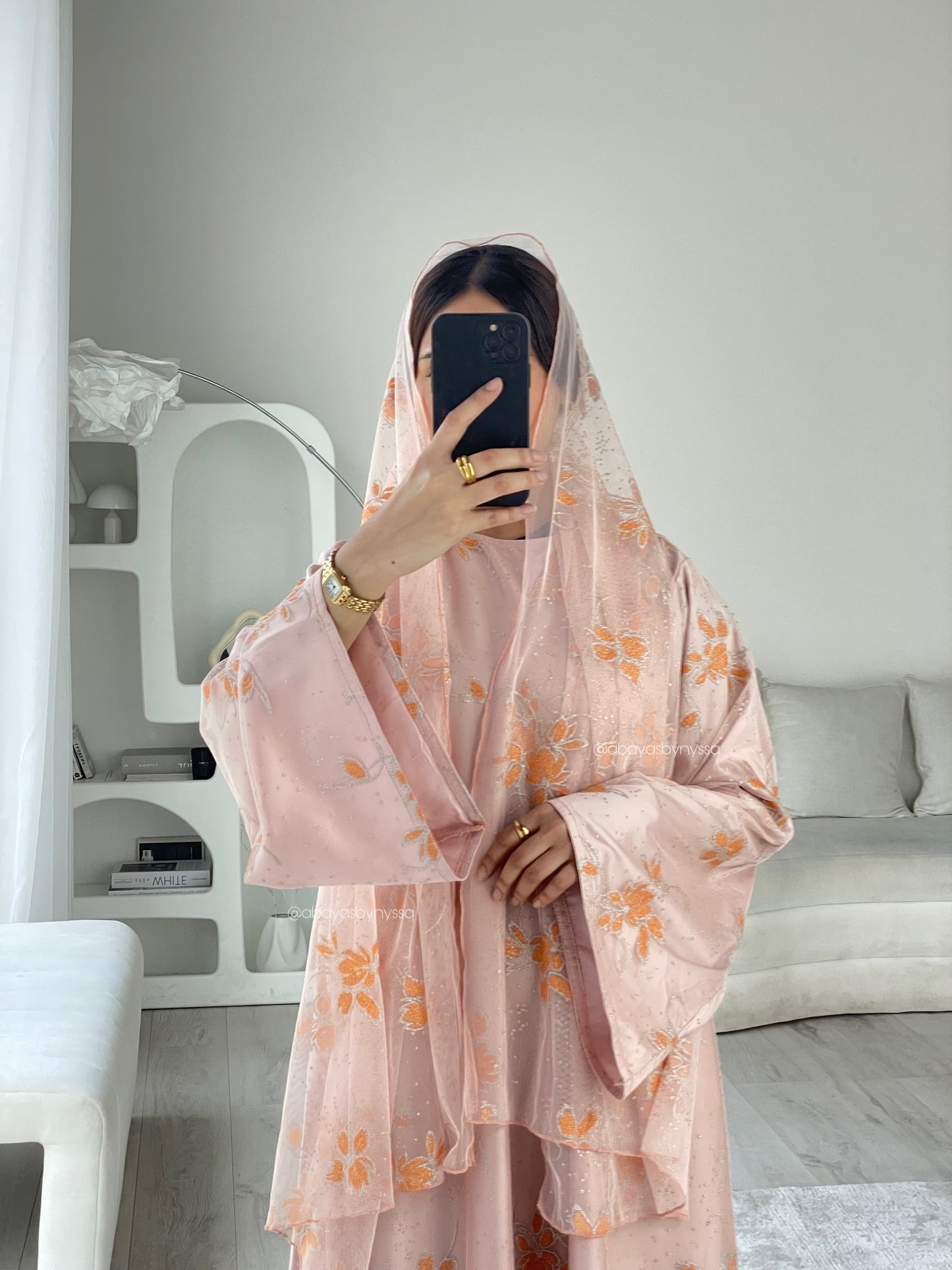 Marwa Closed Abaya ‘Orange’