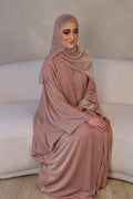 Layali Shimmery Abaya Set – Elegant Luxury 4 Piece Abaya - Pink