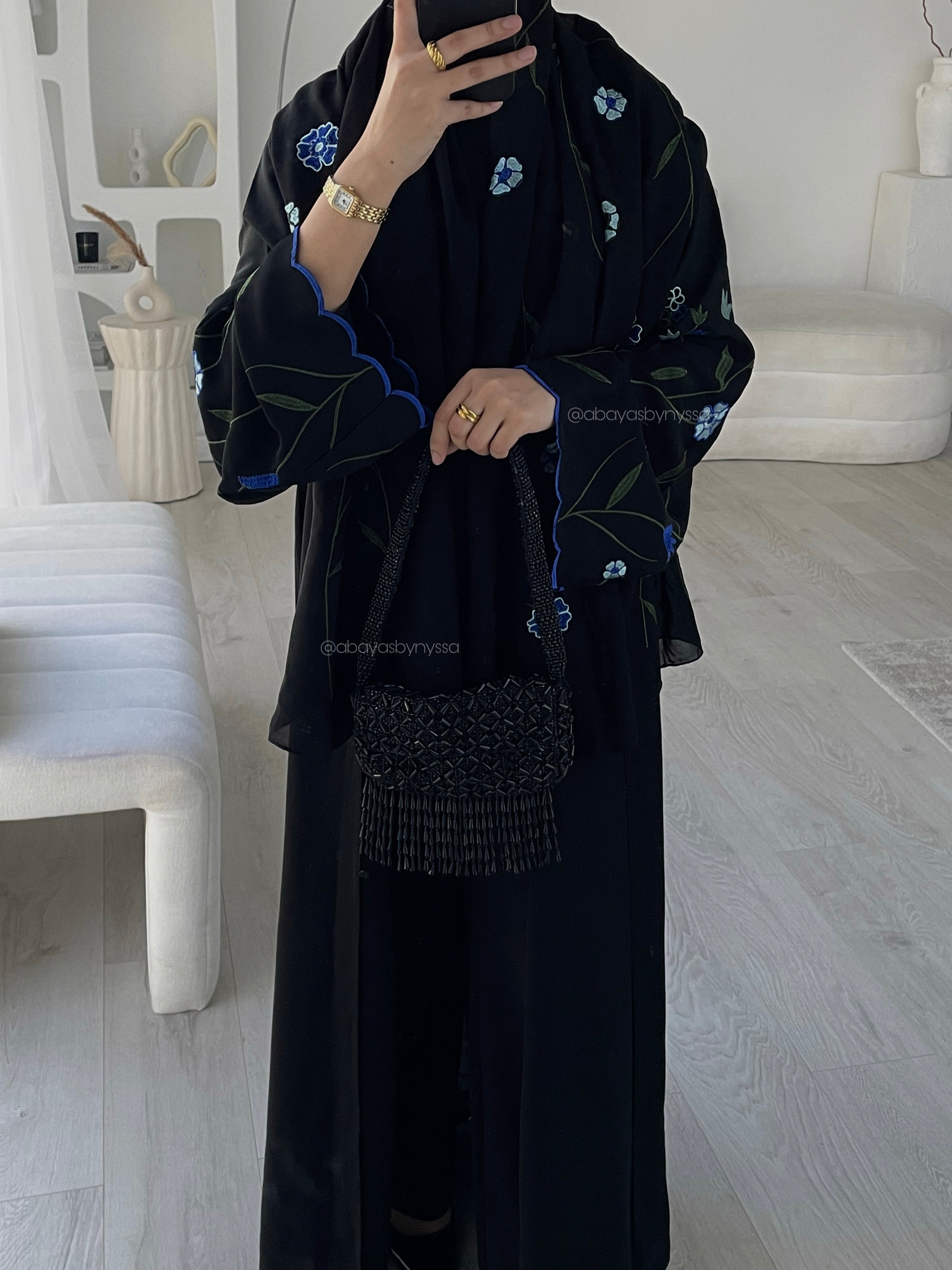 ‘Flora’ Women’s Black Abaya – Lightweight Korean Nida Spring/Summer Abaya
- Blue