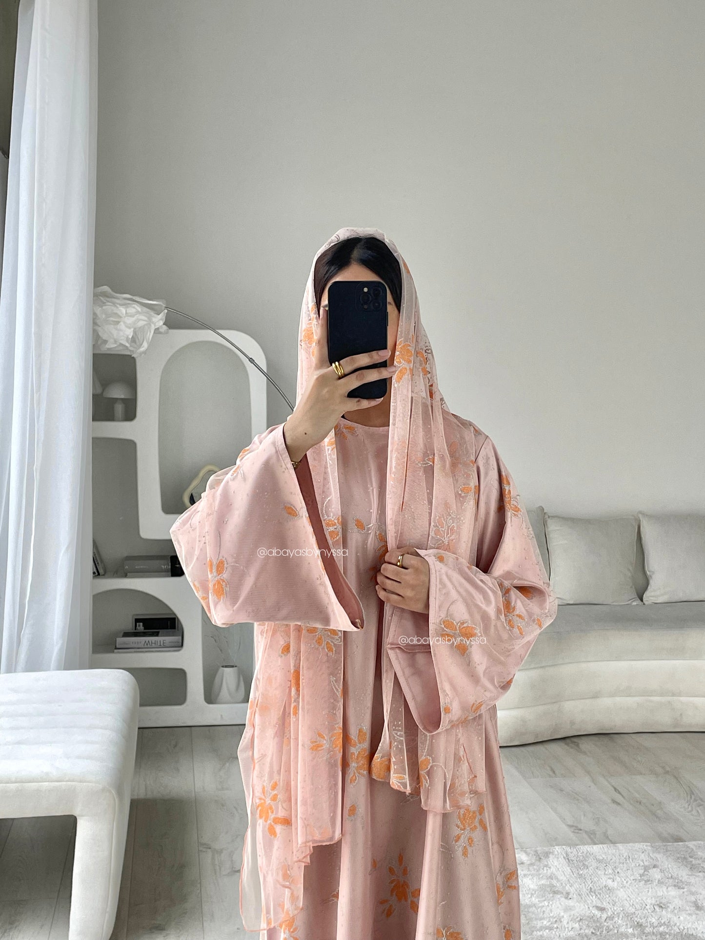 Marwa Closed Abaya ‘Orange’